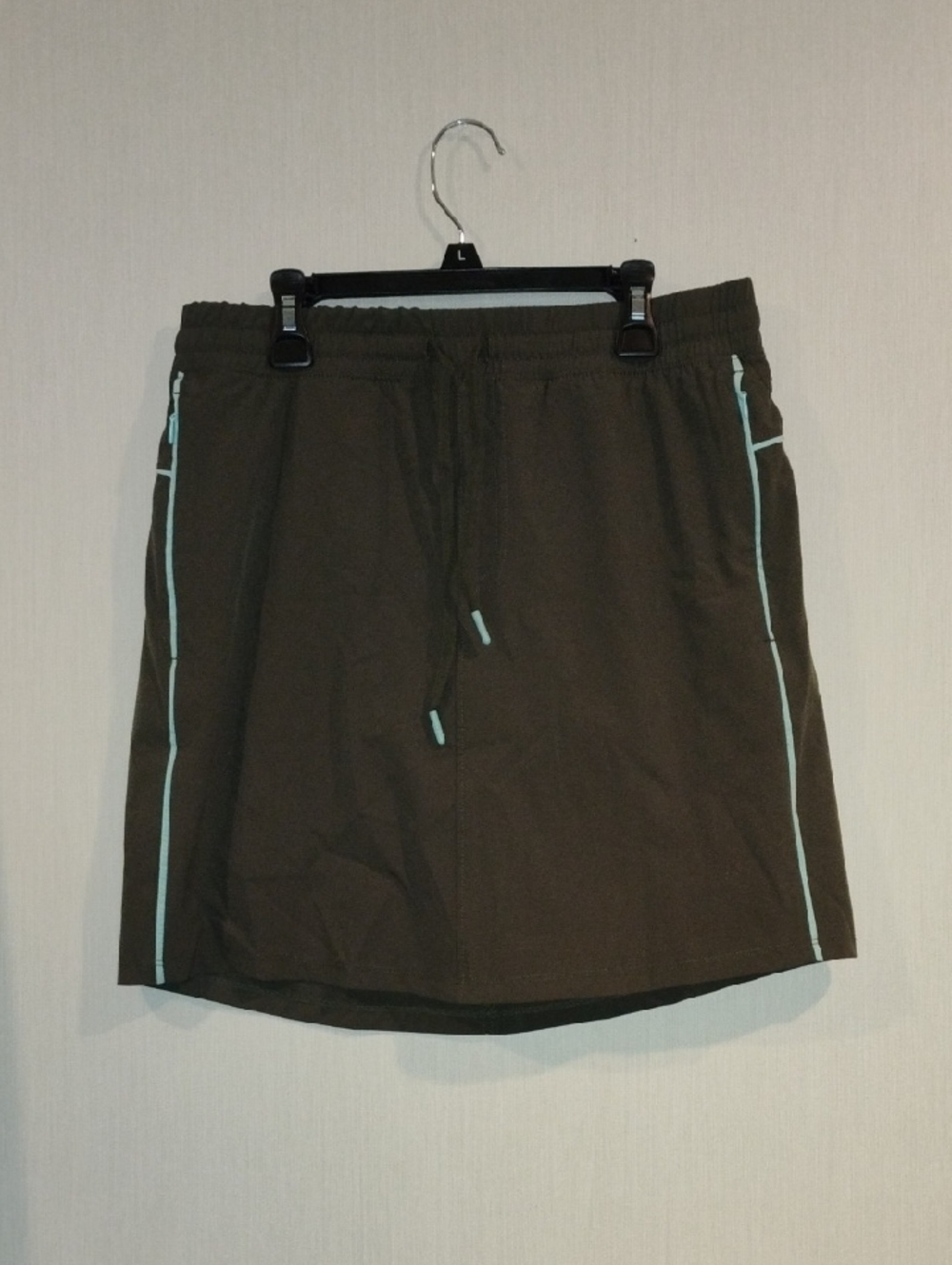 Women's Olive Green Athletic Drawstring Shorts